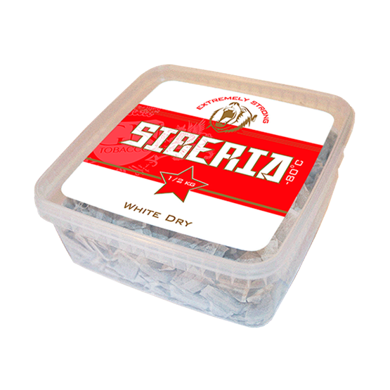 Buy Siberia Red White Dry Slim Box 0.5Kg snus — order online at Snus24
